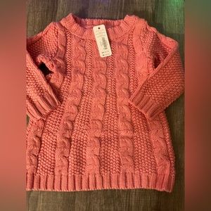 NWT Gymboree Coral Sweater Dress Size 12-18 Months